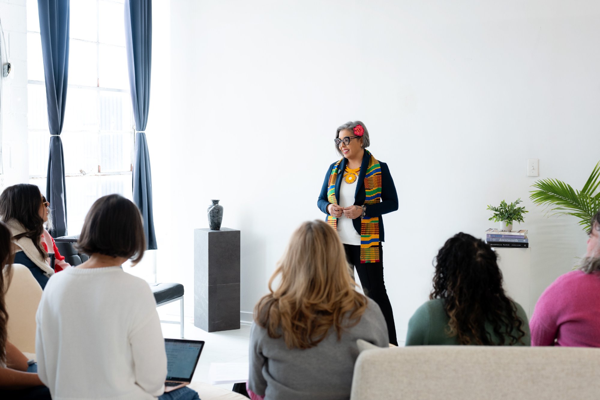 Karen Craggs leading a workshop