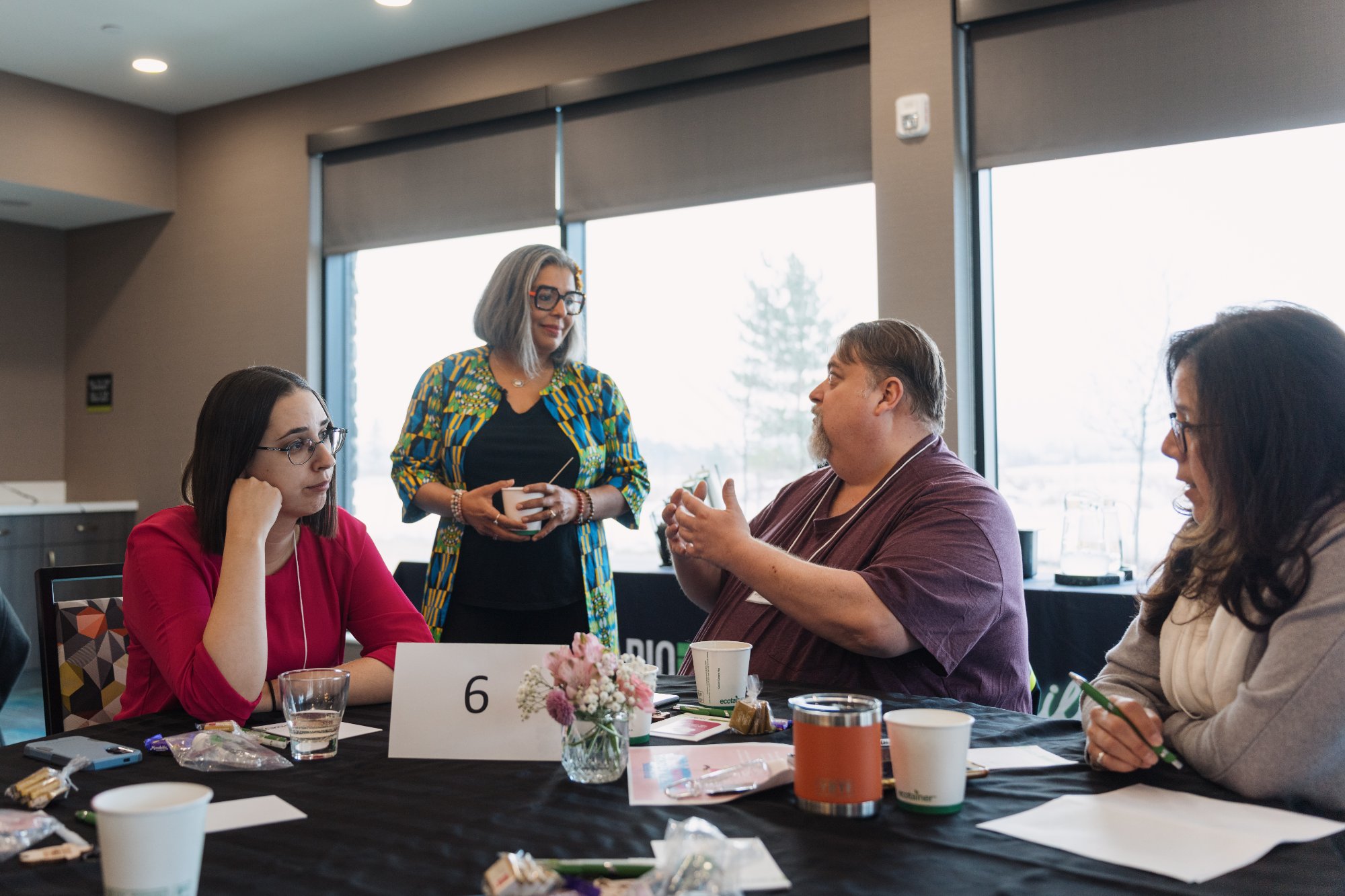 Karen Craggs working with participants
